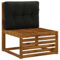 vidaXL Vankúš na paletu VIANEN 100% polyester Čierna 70 x 40 x 12 cm