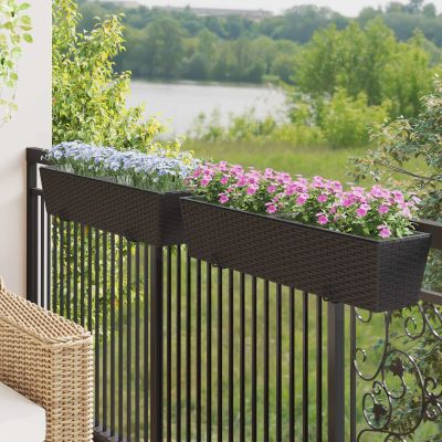 vidaXL Zábradlie 2 pcs 80 x 17 x 17 cm Kov