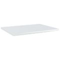vidaXL Prídavné police 8 ks, lesklé biele 40x30x1,5 cm, drevotrieska