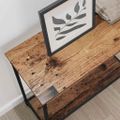 vidaXL Konzolový stôl Staré drevo 75 x 30.5 x 75 cm Kompozitné drevo