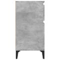 vidaXL Nočné stolíky 2 ks betónové sivé 40x35x70 cm