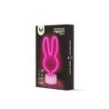 Neónové LED na stojane RABBIT ružové USB-C FSC-10 Forever Light