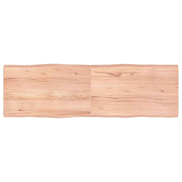 vidaXL Stolová doska svetlohnedá 160x50x(2-6)cm ošetrený masív hrany