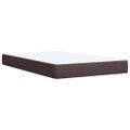 vidaXL Boxspring posteľ s matracom tmavohnedá 120x190 cm látka