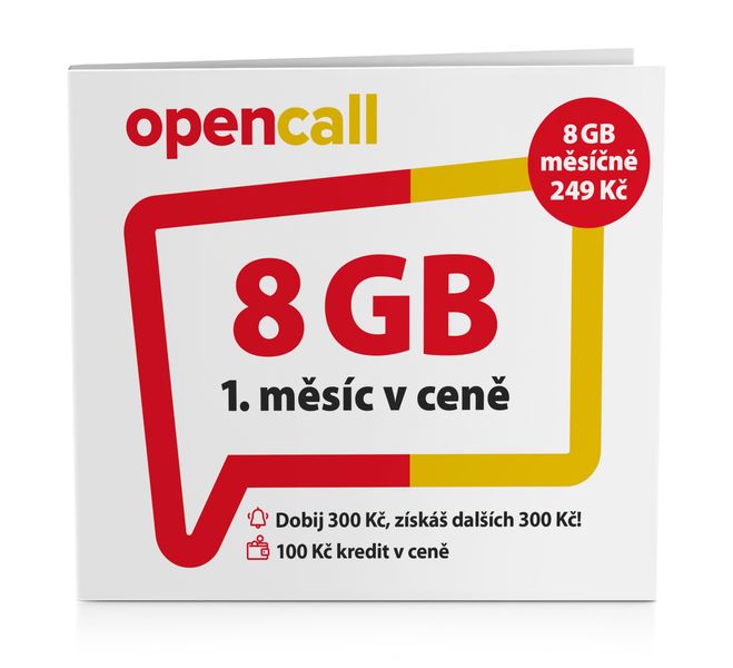 O2 Predplatená karta OpenCall