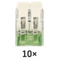 Páčková spojovacia svorka 2× 0,2–4 mm2, 10 ks