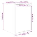 vidaXL Nástenné skrinky 2 ks biele 30x30x40 cm masívna borovica