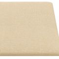 vidaXL Nástenný čelník 12 ks 60 x 30 cm Krémová látka