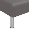 vidaXL Rozkladacia pohovka v tvare L sivá 255x140x70 cm umelá koža