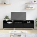 vidaXL TV skrinka 150 x 30 x 45 cm Čierny dub Kompozitné drevo