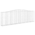vidaXL Oblúkové gabionové koše 9 ks 400x30x120/140 cm pozink. železo