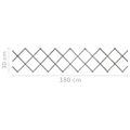 vidaXL Mriežkový plot 5 ks sivý jedľové drevo 180x30 cm