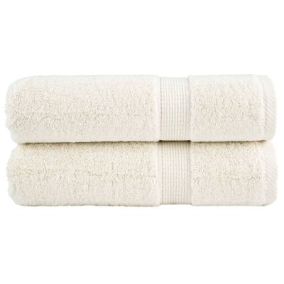 vidaXL Prémiové sprchové uteráky SOLUND 2 ks krémové 70x140 cm 600 g/m²