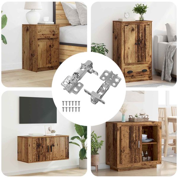 vidaXL Pánt 2 pcs Niklová 139 x 64,1 x 10 mm Železo