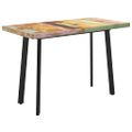 vidaXL Jedálenský stôl, nohy v tvare V 140x70x77 cm, recyklovaný masív