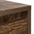 vidaXL konferenčný stolík so zásuvkami, dymový dub 100x100x40 cm
