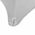 vidaXL Obrusy na stôl 2 ks strieborné 70 cm naťahovacie