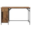 vidaXL Počítačový stôl Staré drevo 131 x 48 x 75 cm Kompozitné drevo