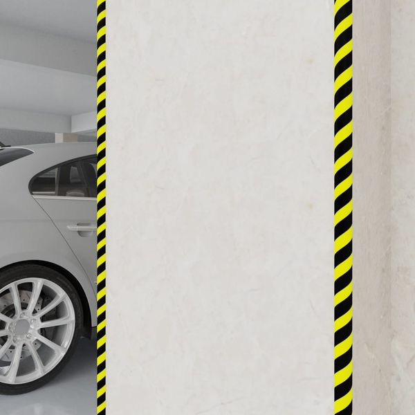 vidaXL Chrániče hrán 2 ks žlto-čierne 4x3x100 cm PU