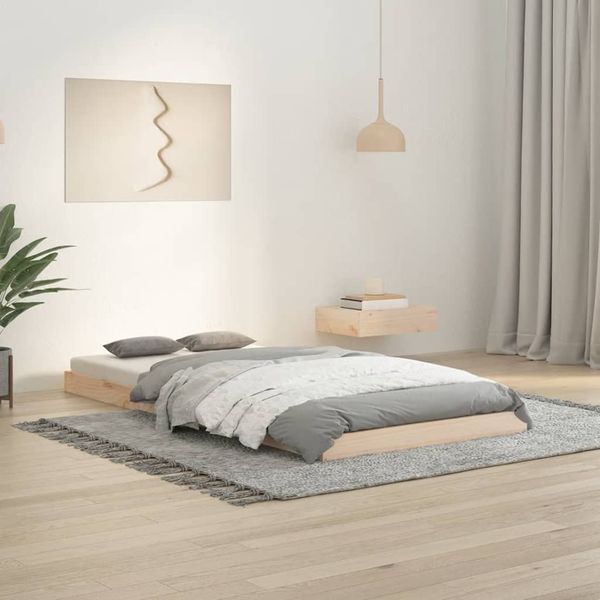 vidaXL Rám postele 90x190 cm jednolôžko masívna borovica