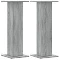 vidaXL Stojany na reproduktor 2ks sivé sonoma 30x30x80cm kompoz. drevo