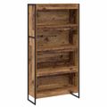 vidaXL Knižnica 80 x 30 x 155 cm Kompozitné drevo Staré drevo