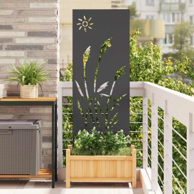 vidaXL Záhradná clona na súkromie Rezací Čierna 50 x 140 cm