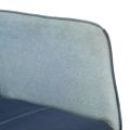 vidaXL Hojdacie kreslo modrá denim patchwork plátno