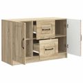 vidaXL Servírovacia skriňa Dub sonoma 89 x 34,5 x 57 cm