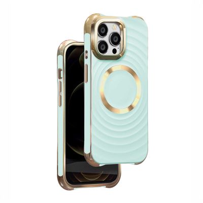 Puzdro Circle Glam Mag pre iPhone 14 Pro 6,1" mätová
