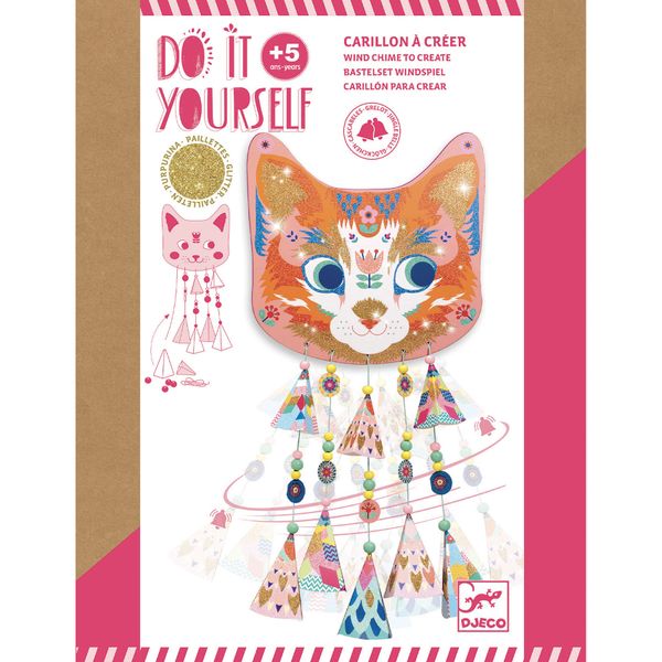 DIY Vyrob si sám Lapač vetra Mačka Kitty