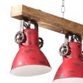 vidaXL Závesná lampa 25 W šmuhovaná červená 90x24x111 cm E27