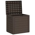 vidaXL Záhradný úložný box hnedý 58,5x46x55 cm polypropylénový