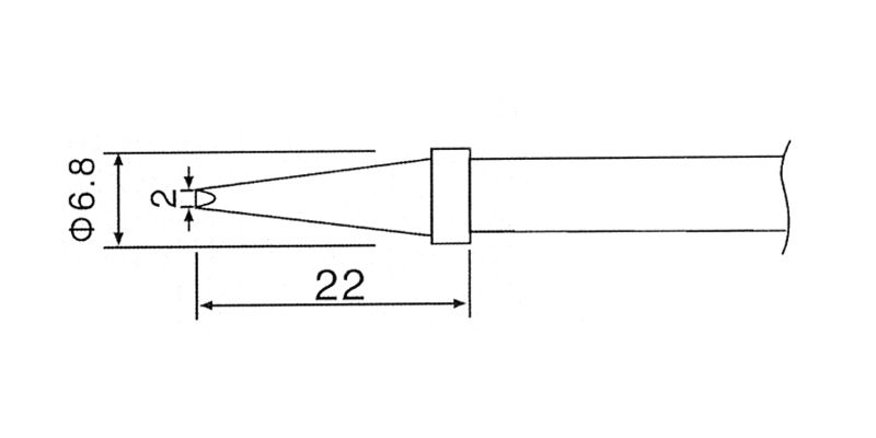 Hrot C1-4 pre mikropájkovanie (ZD-30C, ZD-99, ZD-8906, ZD-8906L)