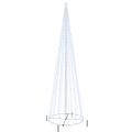vidaXL Vianočný stromček kužeľ studené biele svetlo 1134 LED 230x800cm