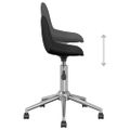 3086058 vidaXL Swivel Dining Chairs 4 pcs Black Fabric (2x333471)