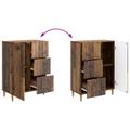 vidaXL Servírovacia skriňa so zásuvkou Staré drevo 66 x 34,5 x 90 cm