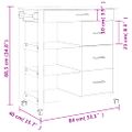 vidaXL Kuchynský vozík MONZA 84x40x88,5 cm borovicový masív