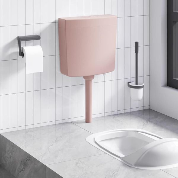 vidaXL WC nádržka so spodným prívodom vody 3/6 l, lososová