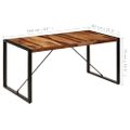 vidaXL Jedálenský stôl 160x80x75 cm, drevený masív akácia