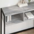 vidaXL Koncový stôl Sivý Sonoma 100 x 36 x 75 cm Kompozitné drevo
