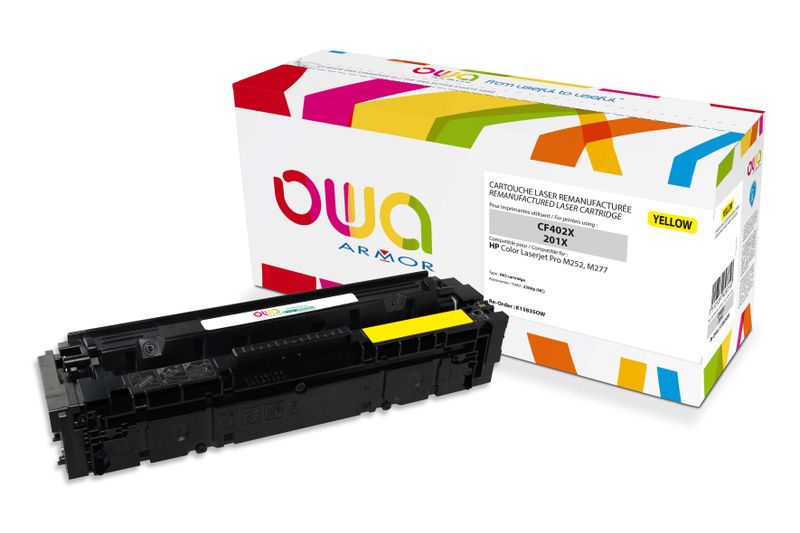 OWA Armor toner kompatibilný s HP CF402X, 2300st, žltá/yellow