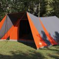 vidaXL Tipi stan 12-miestny Šedá a oranžová taft