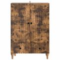 vidaXL Servírovacia skriňa Dymový dub 66 x 34,5 x 95 cm