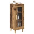 vidaXL Servírovacia skriňa Staré drevo 34.5 x 32.5 x 90 cm