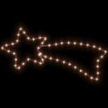vidaXL Vianočná silueta kométy, 48 LED diód, teplá biela 65x28 cm
