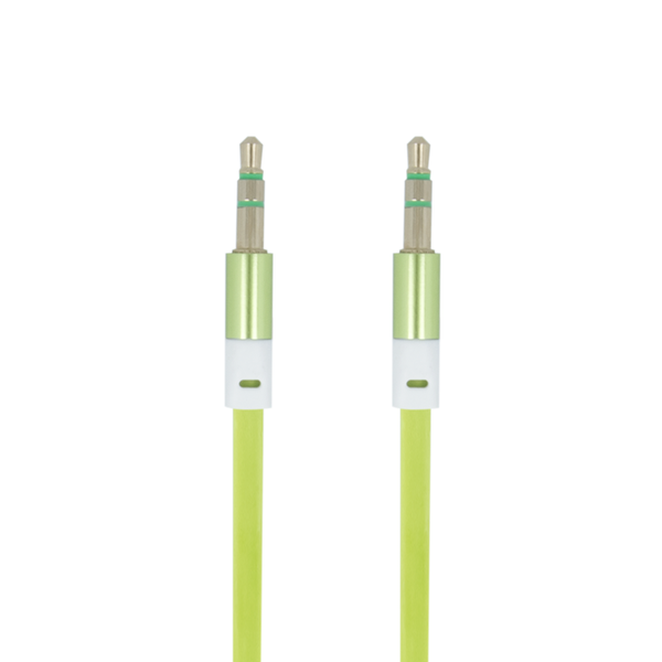 Kábel audio forever jack 3,5mm - jack 3,5mm 1,0 m zelený
