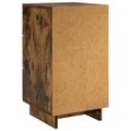 vidaXL Nočný stolík Dymový dub 33,5 x 34,5 x 60 cm Kompozitné drevo