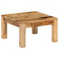 vidaXL Konferenčný stolík z mangovníkového dreva 60x60x35 cm