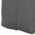 vidaXL Poduška na chrbát Tmavo šedá 160 x 24 x 50 cm látka